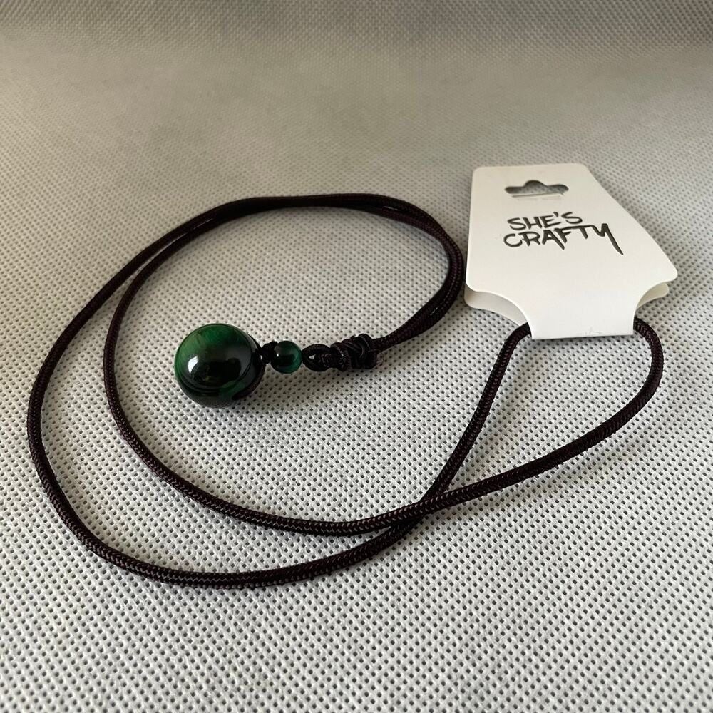 Green Tiger Eye Meditation & Healing Necklace